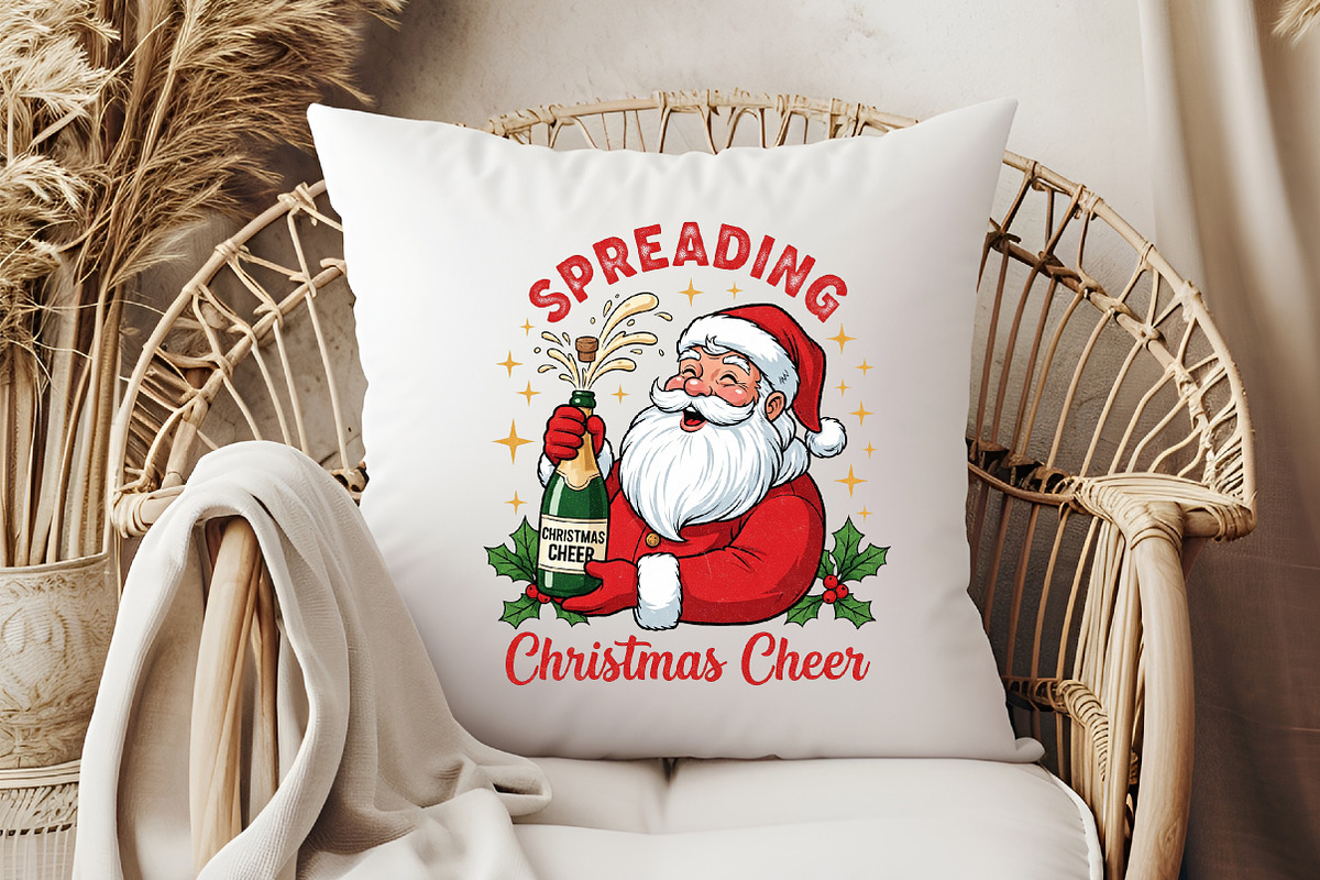 Funny Christmas Santa Claus Sublimat, an Illustration by Libby Wishes (Photo 6 of 6)
