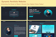 Dynamic Portfolio Website Template, a Landing Page Template by WebMasteryStudio (Thumbnail 1 of 7)