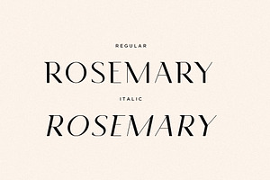 Rosemary - Modern Semi Serif