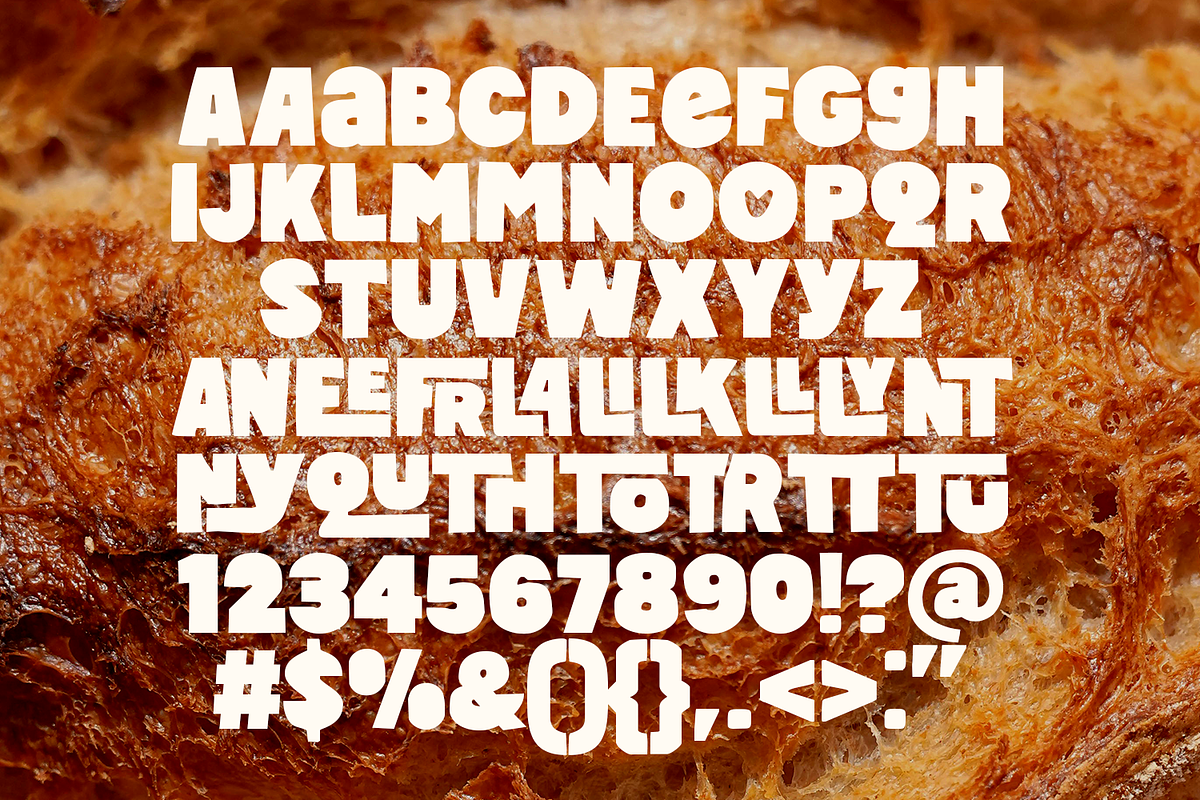 Bread Dough Bold Display Font, a Handwritten Font by Viswell (Photo 11 of 11)