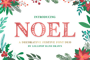 Noel Christmas Font