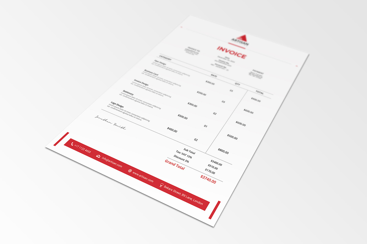 Minimal Branding Identity, a Stationery Template by artisanHR (Photo 5 of 7)