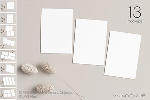 Card Mockup Bundle - 13 Mockups