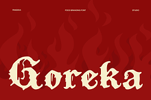 Goreka - Food Branding Font