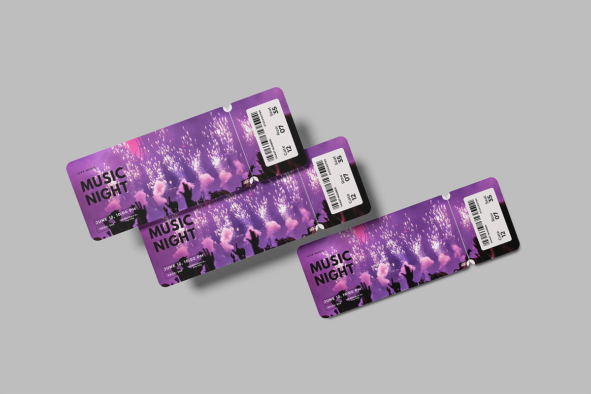 Event Ticket Mockup Bundle, a Flyer Template by Bangdastudio (Photo 15 of 16)