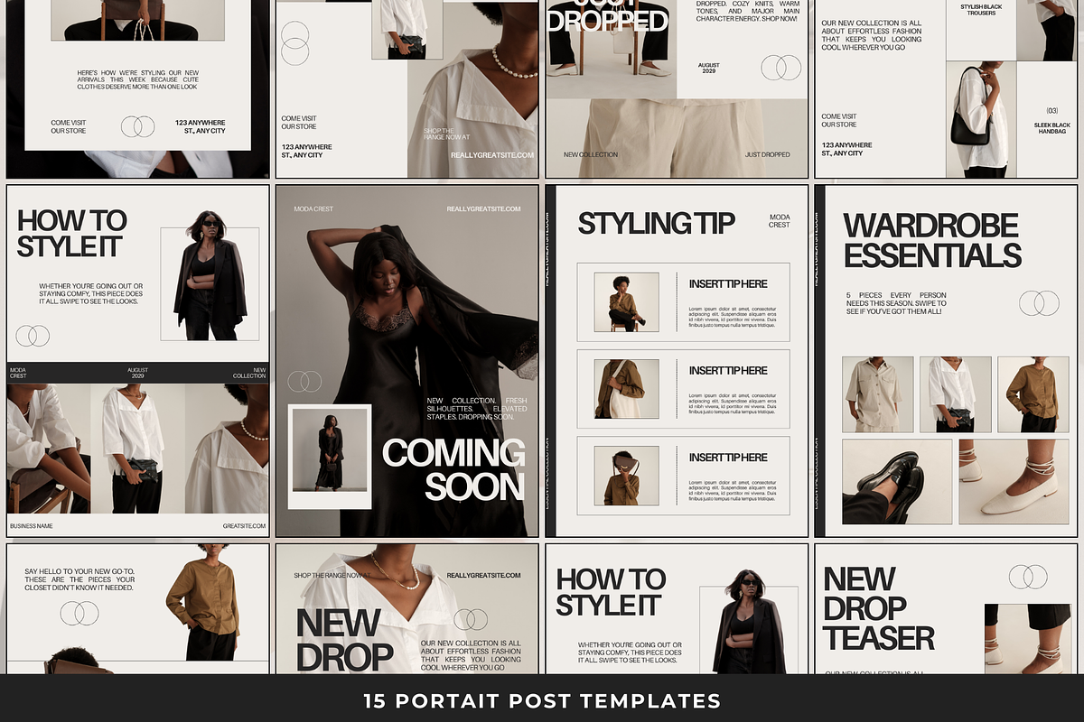 Fashion Boutique Instagram Templates preview 4