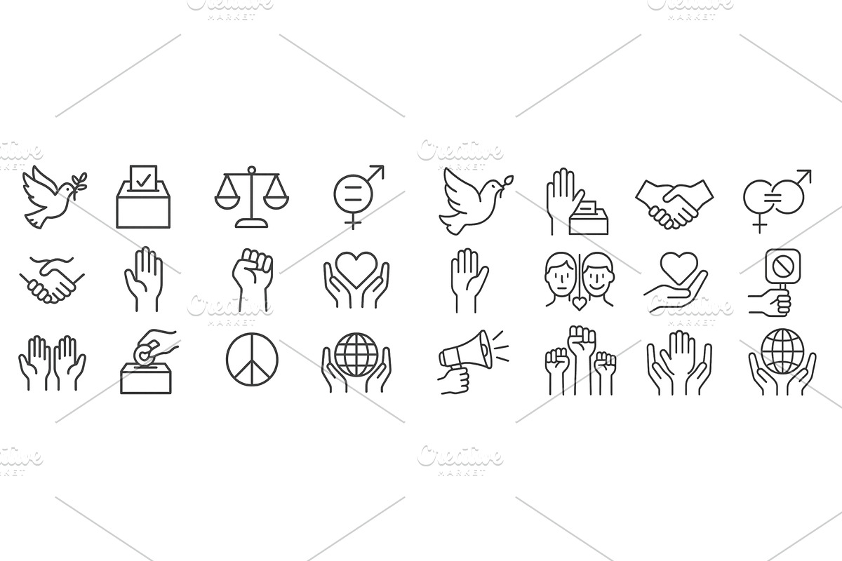 Symbols representing democracy, an Illustration by ZinetroN