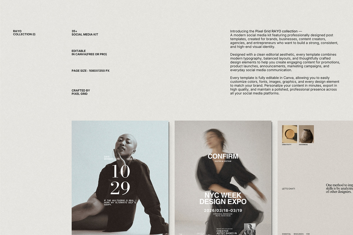 RAYO | Social Media Kit (I), a Social Media Template by Pixel Grid (Photo 6 of 10)