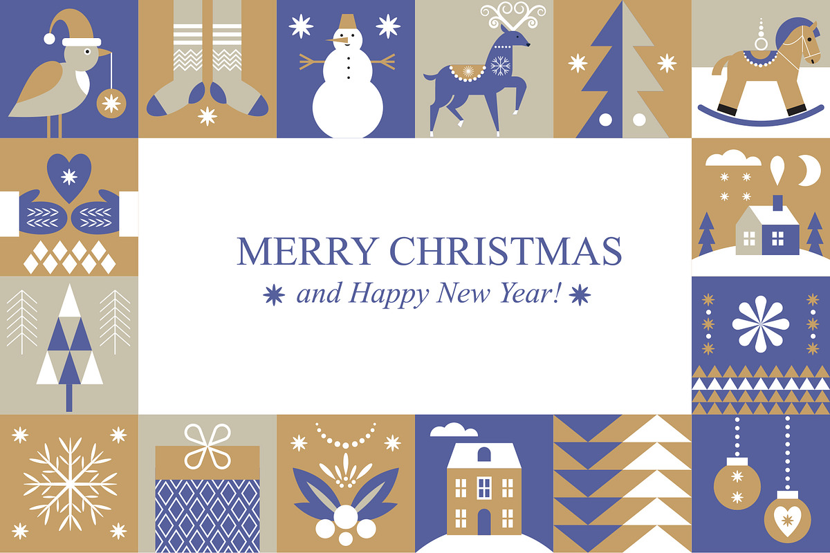 Scandinavian Christmas Elements, a Seasonal Illustration by lenlis (Photo 1 of 9)