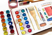 Art Supplies (watercolor elements), an Education Illustration by Daria's Magic World (Thumbnail 3 of 4)