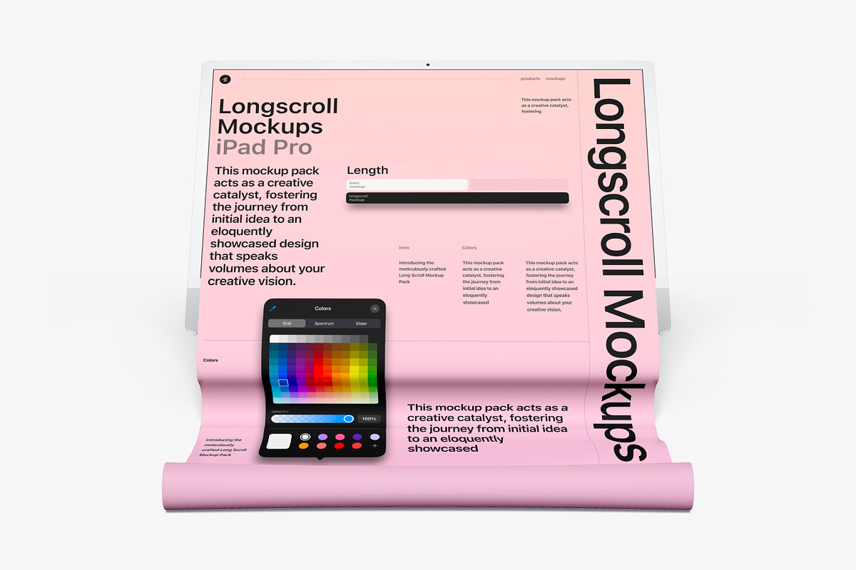 iMac 24 inch Longscroll Mockups, a Mac Mockup by ls.graphics (Photo 4 of 10)