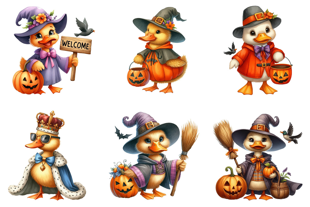 Spooky Pastel Chibi Goose PNG, an Illustration by CreationArt (Photo 4 of 7)