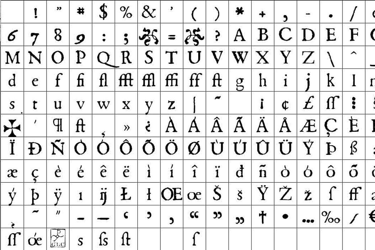 1589 Humane Bordeaux Set, a Serif Font by GLC Foundry (Photo 2 of 3)