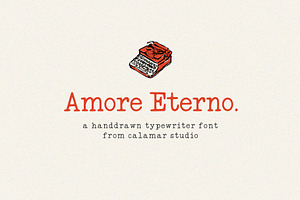 Amore Eterno Retro Typewriter Font