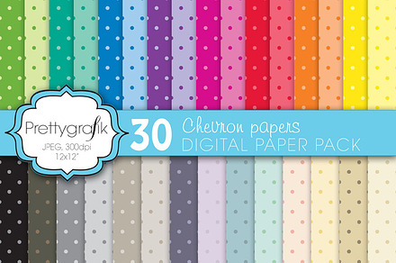 polka dot digital paper, commercial preview 2