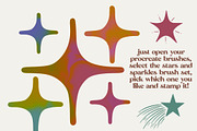 Star & Sparkles Procreate Stamps, a Brush Add-On by Dear Darling Design (Thumbnail 2 of 6)