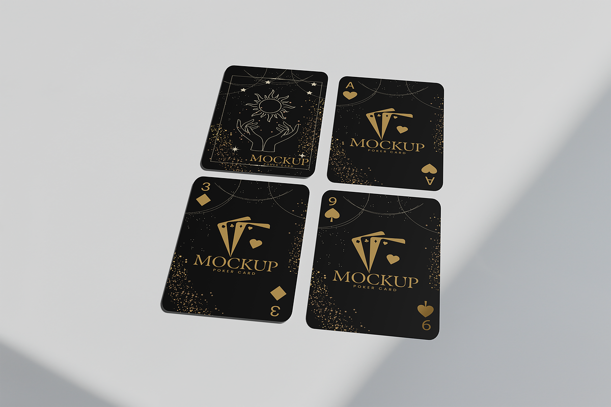 Poker Card Mockup, an Advertising Mockup by xavier_studio (Photo 4 of 5)