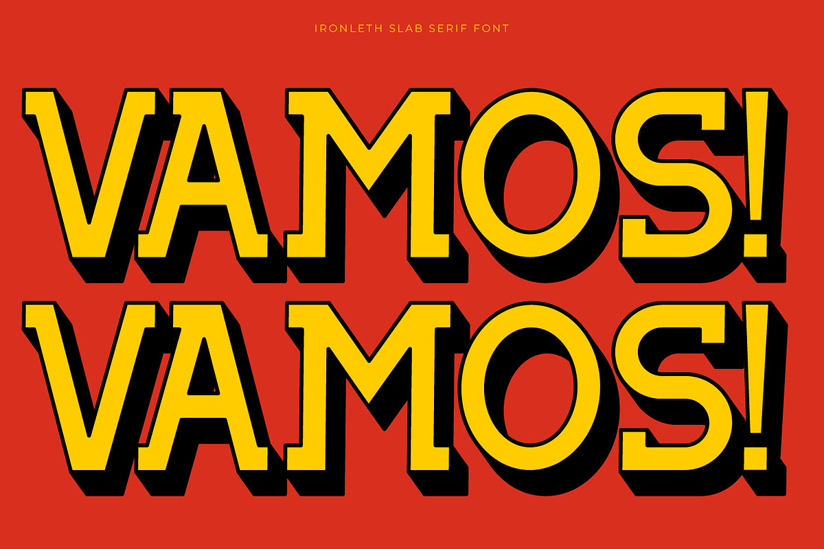 Ironleth - Slab Serif Typeface Font, a Slab Serif Font by Rishsketch (Photo 7 of 15)