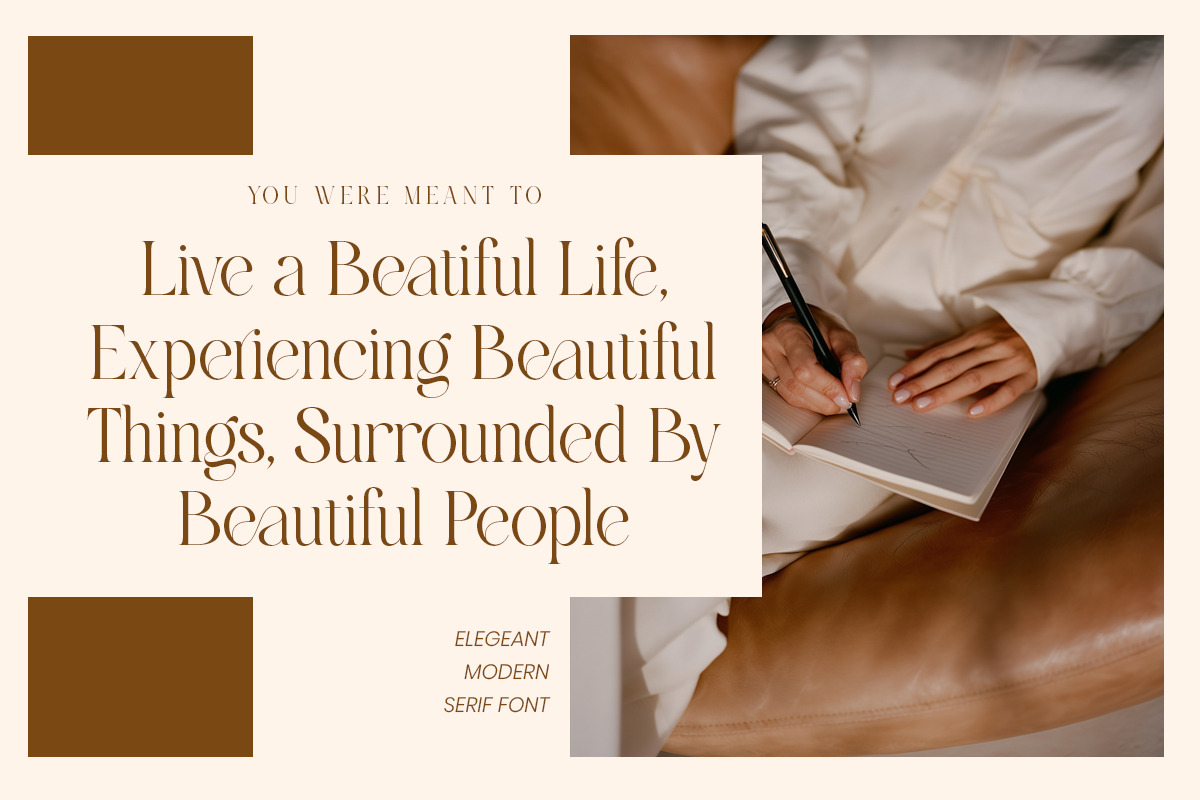 Reglica - Modern Elegant Luxury, a Serif Font by Qweera Studio (Photo 2 of 12)