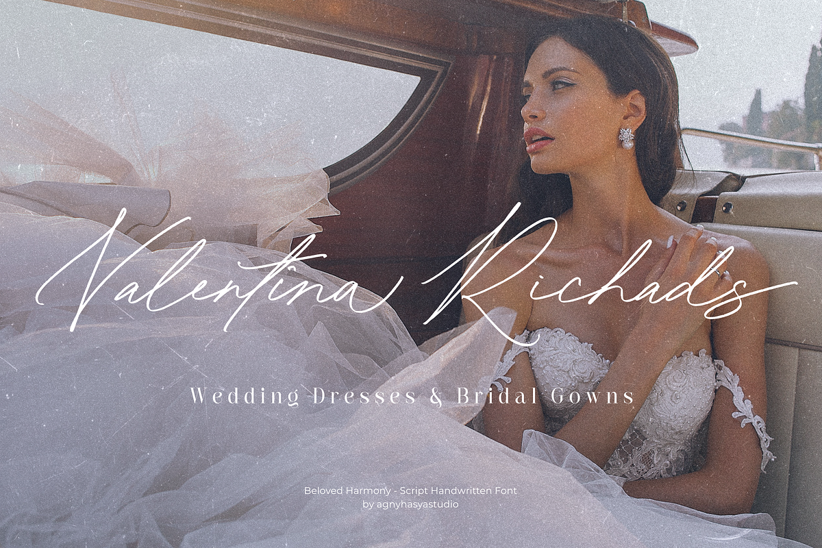 Beloved Harmony - Elegant Script Fon, a Handwritten Font by agnyhasyastudio (Photo 5 of 14)
