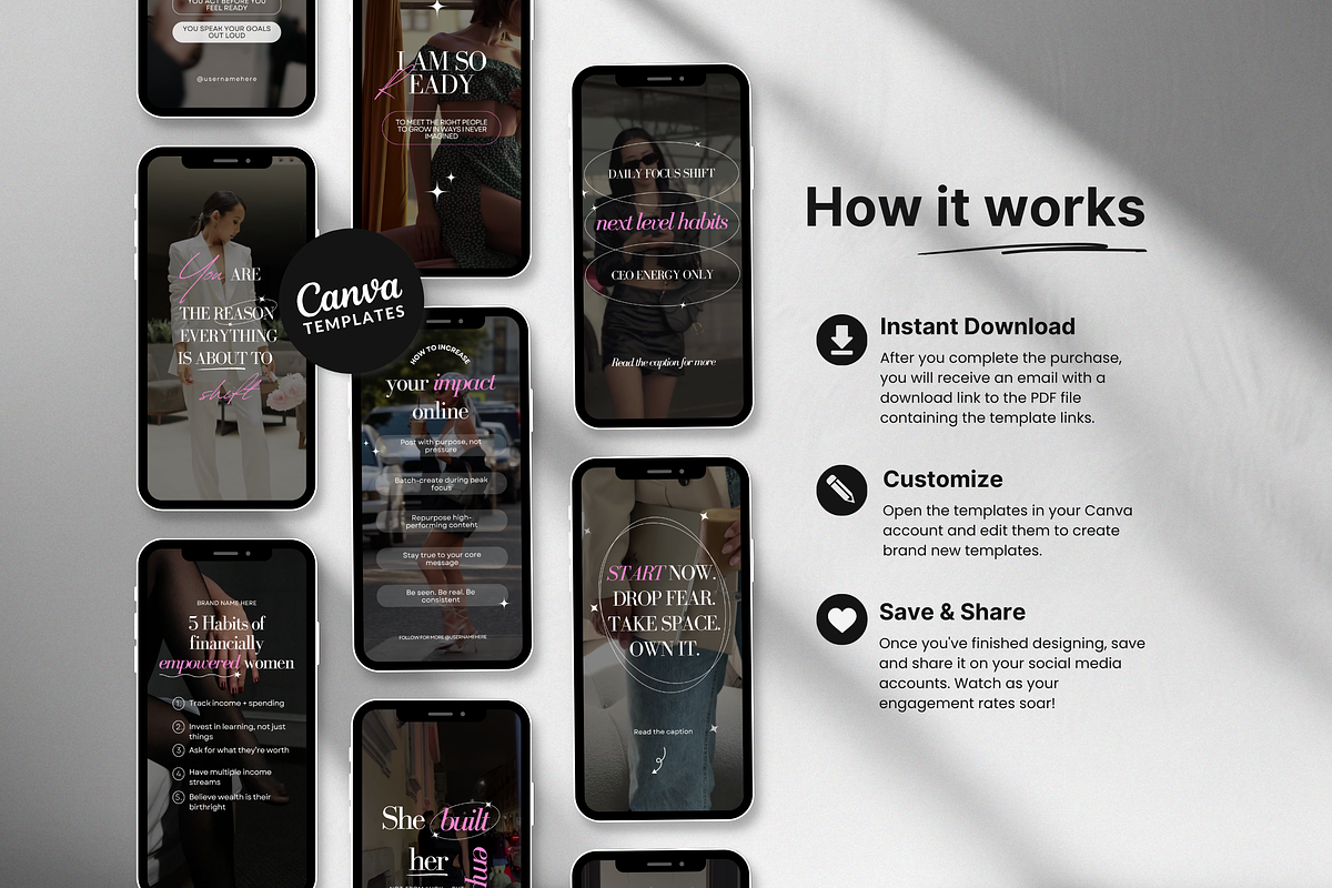 100 Boss Babe Reels Templates preview 7