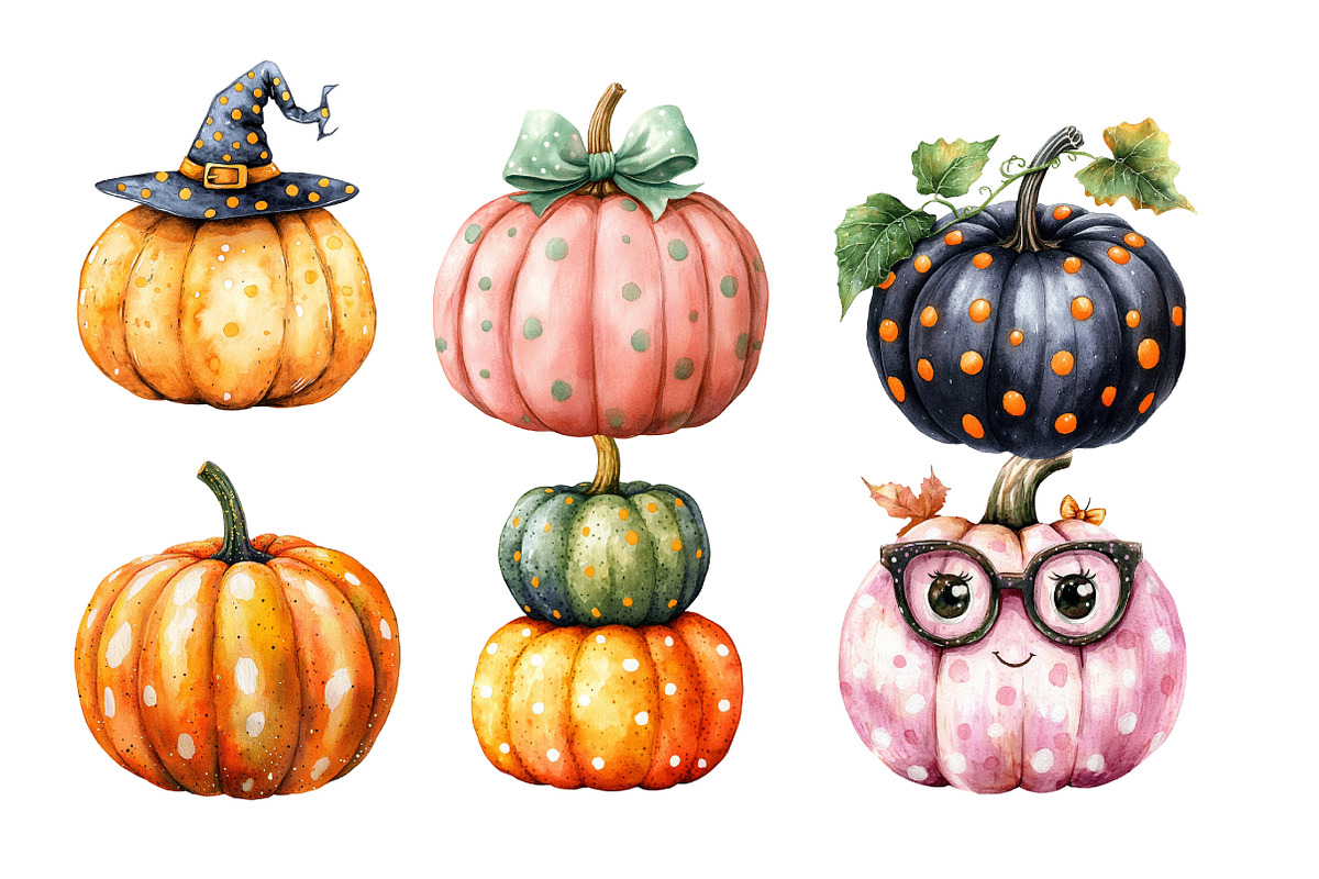 Halloween Pumpkin clipart, a Work Illustration by cherrydesign (Photo 3 of 4)