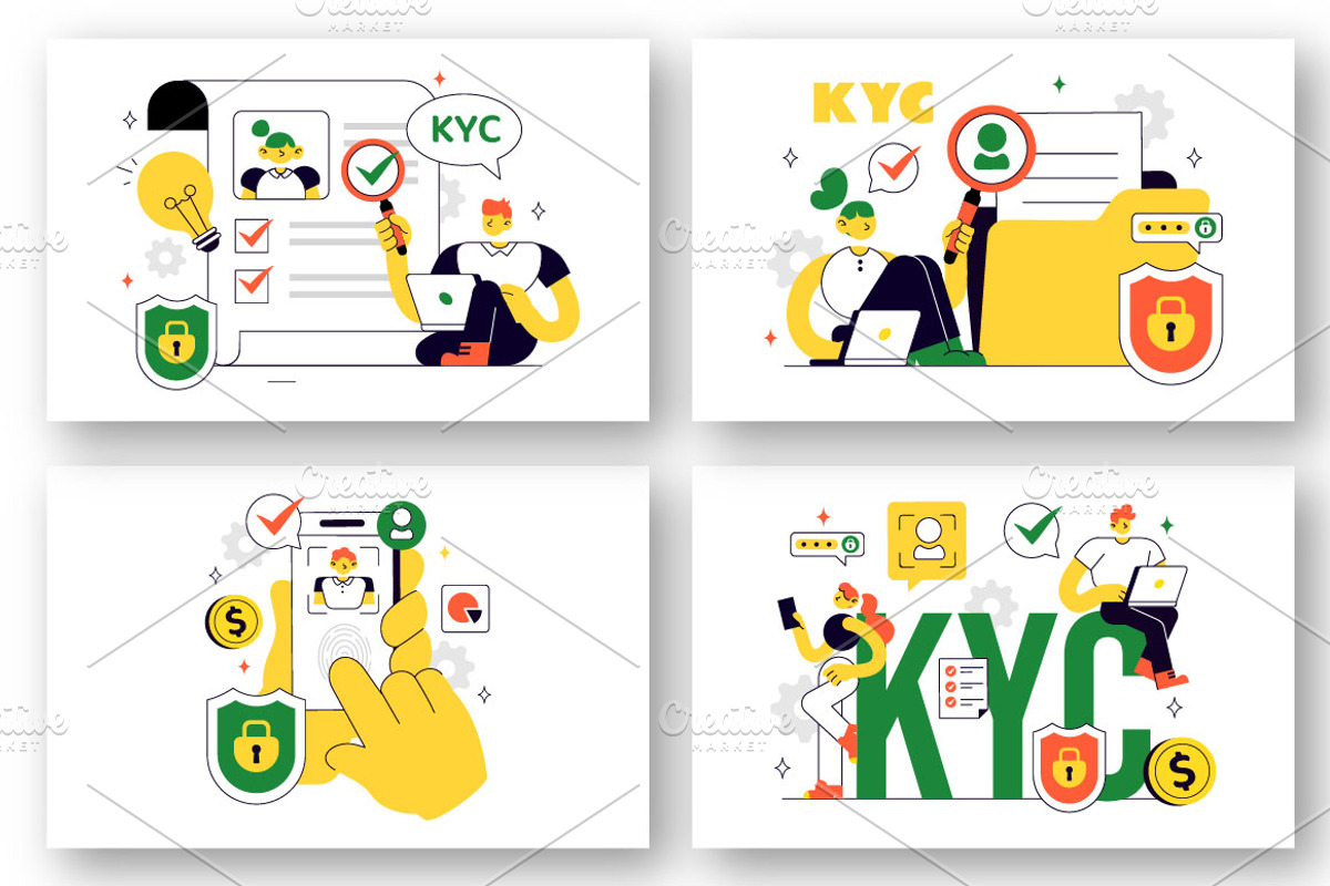 10 KYC Vector Illustration, a Technology Illustration by denayunebgt (Photo 3 of 4)