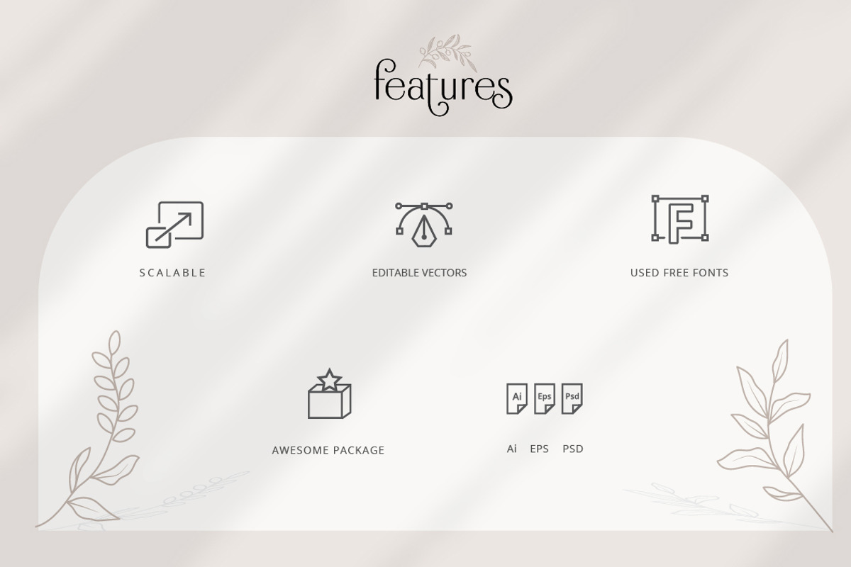 12 Elegant Feminine Cosmetic logo, a Branding & Logo Template by Jiwstudio (Photo 3 of 7)