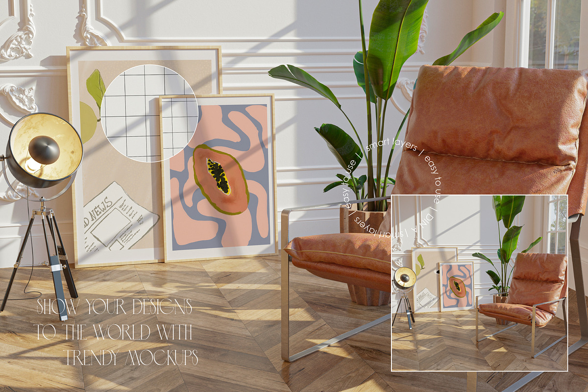ADELE ROOM | Frame mockup set, a Household Mockup by yuliyuri.studio (Photo 34 of 44)