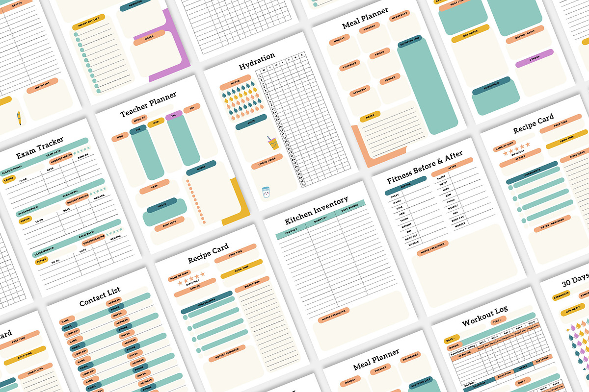 Mom and School Planner Bundle Pack, a Stationery Template by MNT-Creator (Photo 2 of 5)