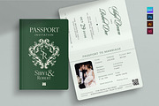 Passport Wedding Invitation Template, an Invitation Template by BrandPacks (Thumbnail 1 of 4)