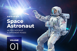 3D Mockup Space Astronaut 01