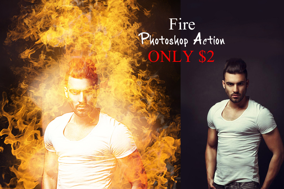 file Fire Photoshop Action, an Action Add-On by MRI STUDIO (Photo 2 of 2)