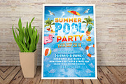 Pool Party Flyer, a Flyer Template by Creative  designer (Thumbnail 2 of 3)