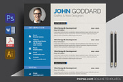 Ready 3-Piece Resume/CV Set, a Resume Template by graphicforest (Thumbnail 5 of 7)