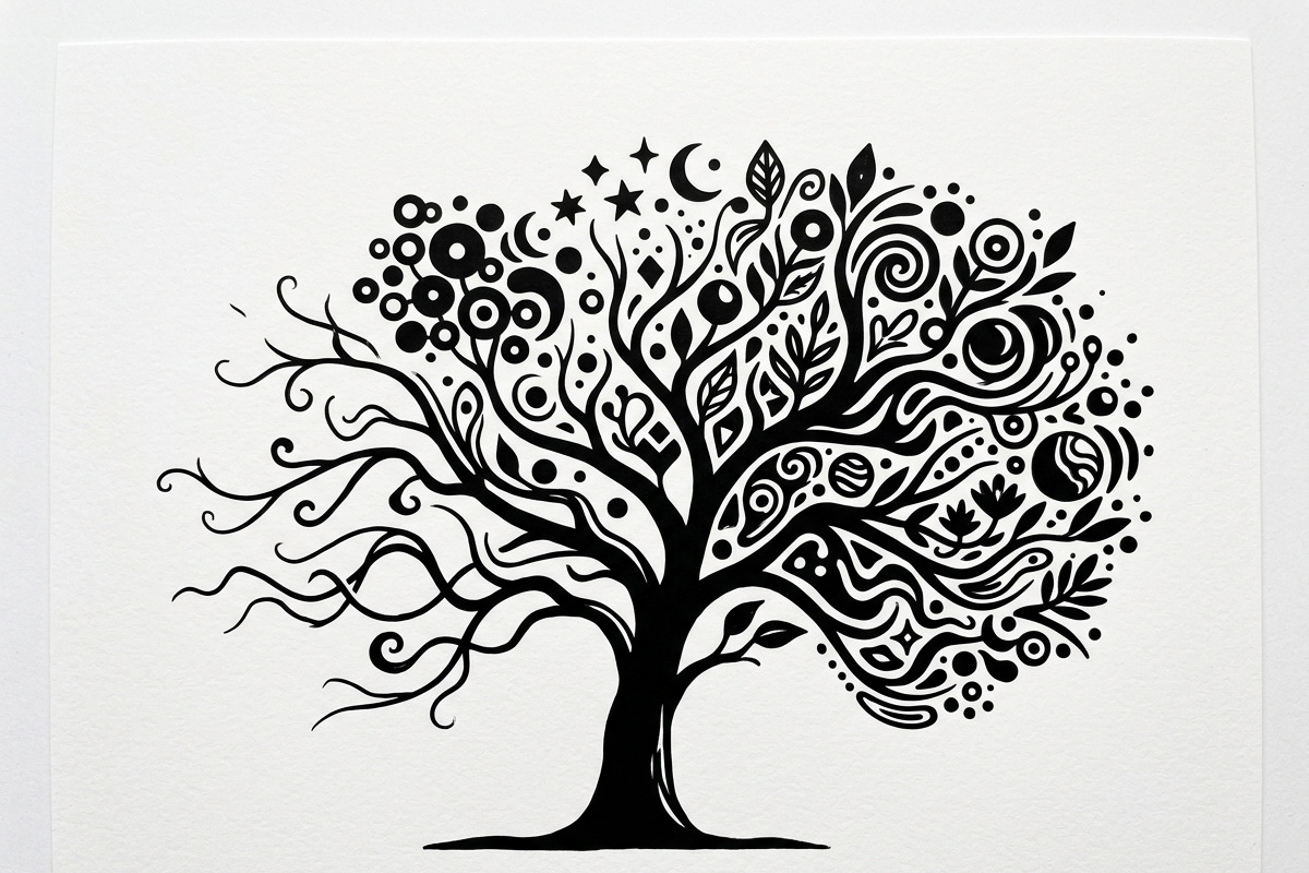 Elegant dream tree silhouette design, a Healthcare Illustration by Amazin_art (Photo 3 of 49)