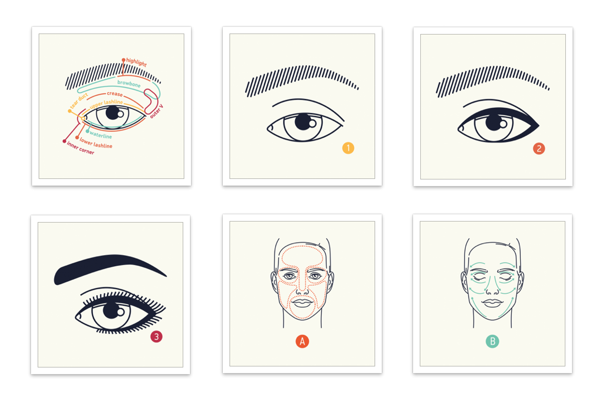 Eye Makeup & Skin care graphics, an Illustration by Masha Tace (Photo 2 of 2)
