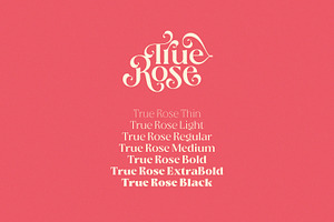 True Rose - Decorative Retro Serif