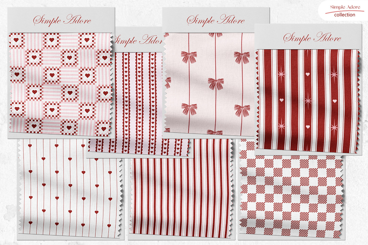 Simple Adore - Seamless Patterns, a Pattern Graphic by InaCorart (Photo 5 of 9)