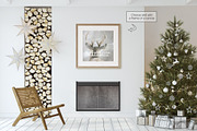 SCANDY CHRISTMAS Frames Mockup, a Poster Template by MyHomeMockups (Thumbnail 4 of 7)