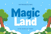 Magic Land - Fun Display Font, a Font by Gumrega Studio (Thumbnail 1 of 8)