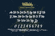 Hadnich - Modern Script, a Script Font by Arterfak Project (Thumbnail 15 of 16)