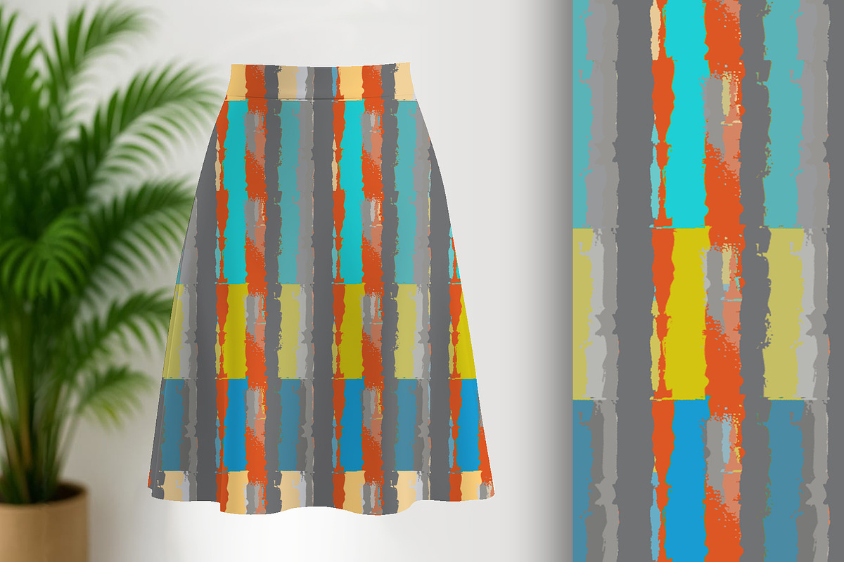 Modern Art Stripe Seamless Pattern, a Pattern Graphic by Sharon Schwalbe (Photo 1 of 4)