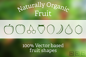 Fruit Vector shapes