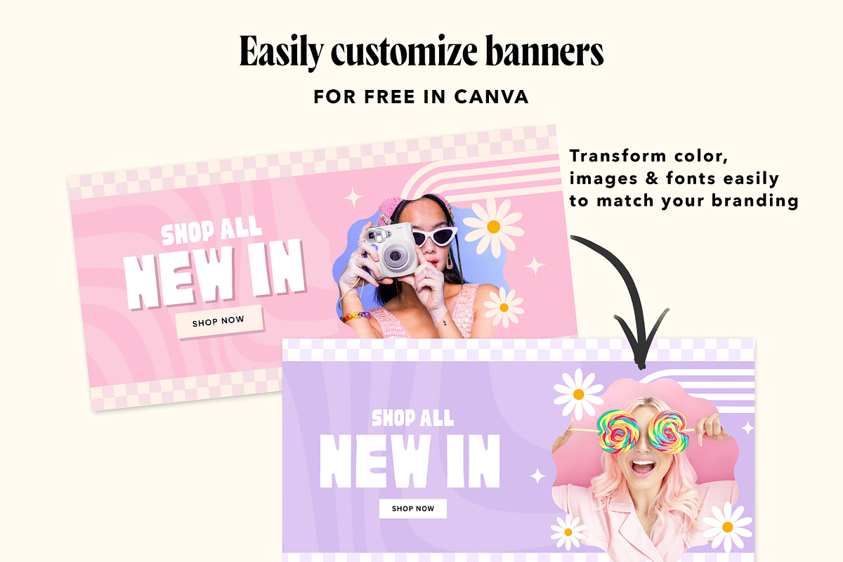 Retro Y2K Shopify Theme Bundle, a Shopify Template by Template Twist Shop (Photo 8 of 9)