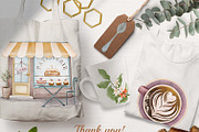 Watercolor Coffee Clipart PNG Set, a Food Illustration by Mespilia (Thumbnail 5 of 5)