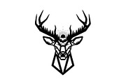 Artistic Geometric Deer Head Bundle, an Illustration by yasushie (Thumbnail 5 of 31)