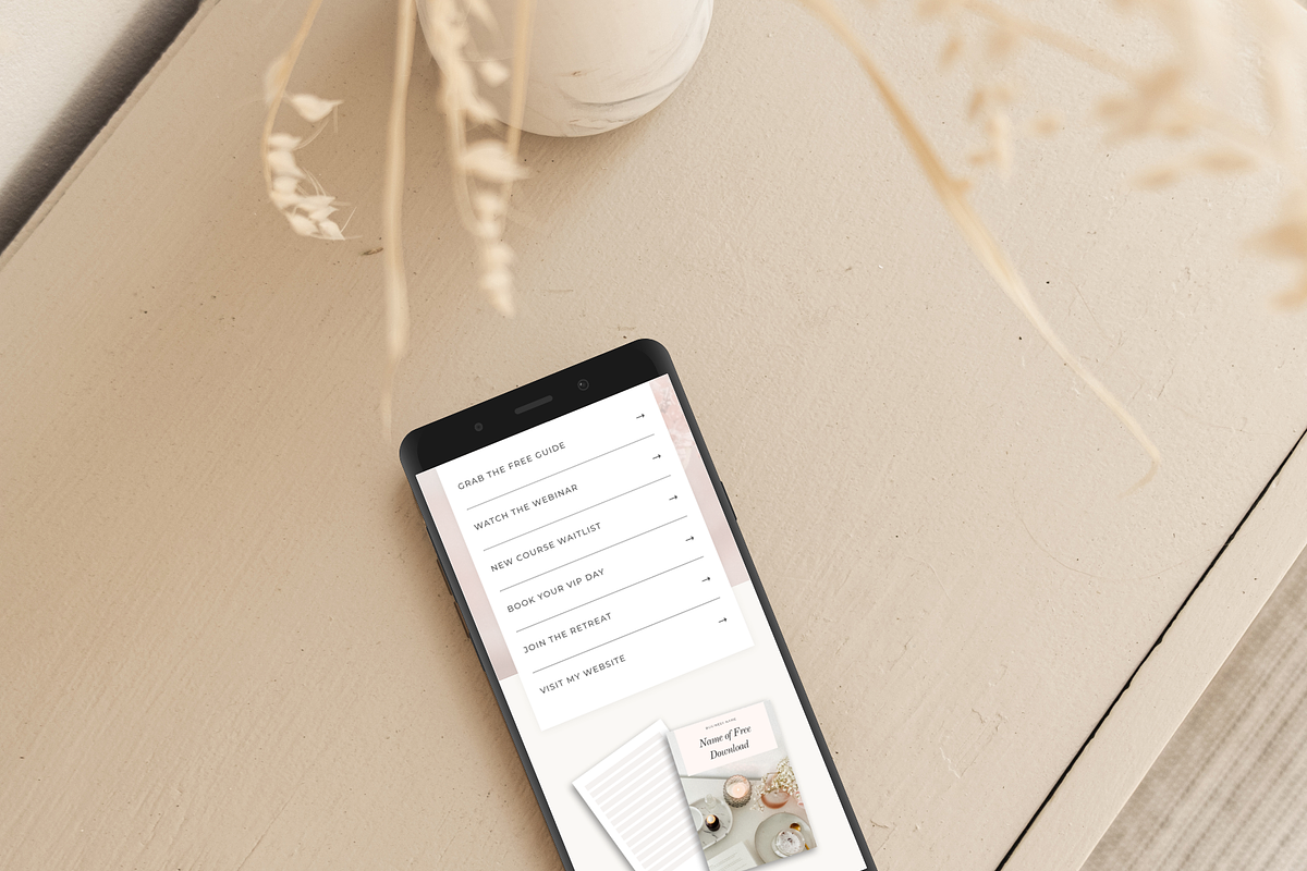 Kajabi Link in Bio Page Template, a Landing Page Template by Pixel & Flow (Photo 8 of 9)