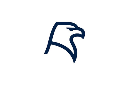 Bold eagle head vector design preview 2
