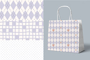 Lavender Argyle Seamless Pattern Set, a Decorative Illustration by Nebbia (Thumbnail 5 of 5)